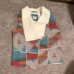 Mossimo Supply Co. Cream Sherpa Vest